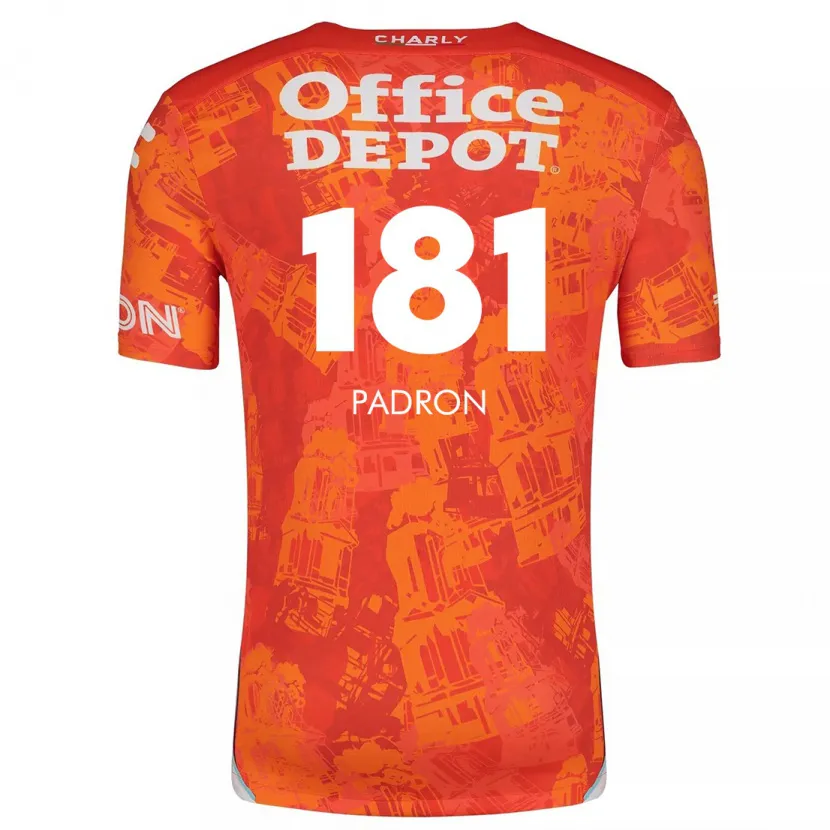 Danxen Män Romeo Padrón #181 Orange Vit Bortatröja Matchtröjor 2024/25 Tröjor T-Tröja