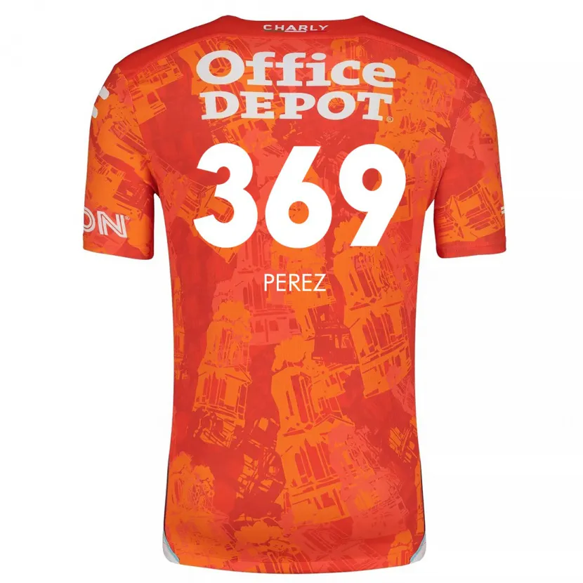 Danxen Män Santiago Pérez #369 Orange Vit Bortatröja Matchtröjor 2024/25 Tröjor T-Tröja
