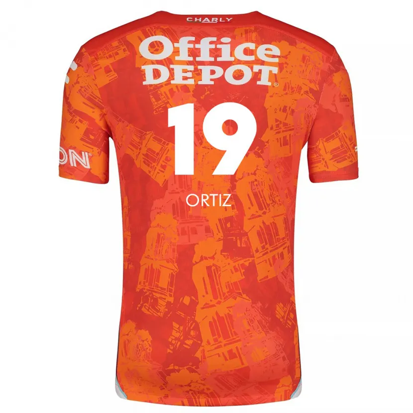 Danxen Män Celso Ortiz #19 Orange Vit Bortatröja Matchtröjor 2024/25 Tröjor T-Tröja