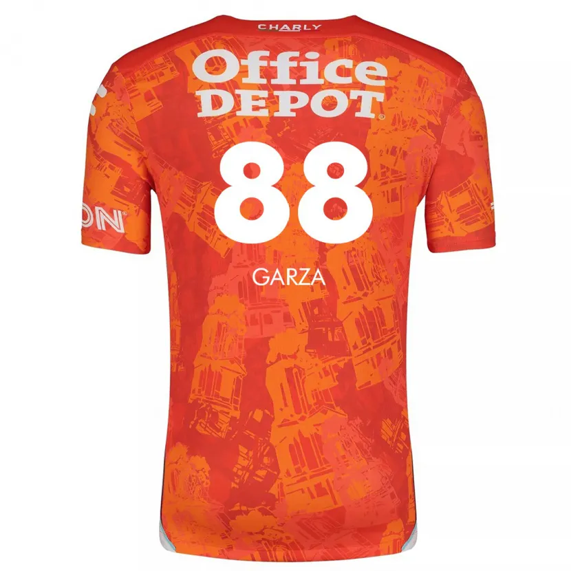 Danxen Män Adrián Garza #88 Orange Vit Bortatröja Matchtröjor 2024/25 Tröjor T-Tröja