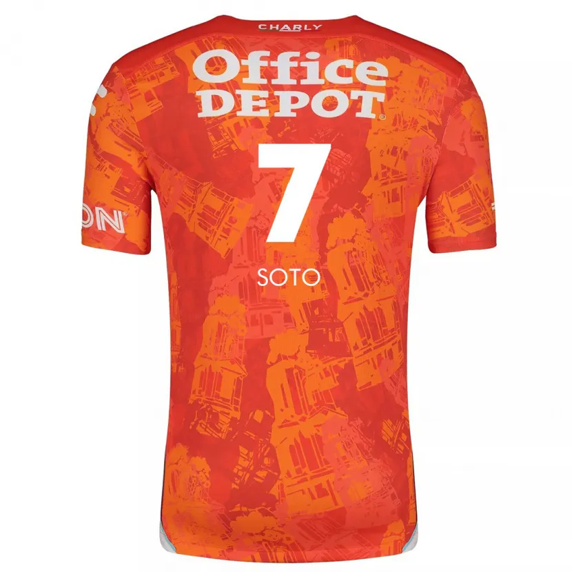 Danxen Män Alice Soto #7 Orange Vit Bortatröja Matchtröjor 2024/25 Tröjor T-Tröja