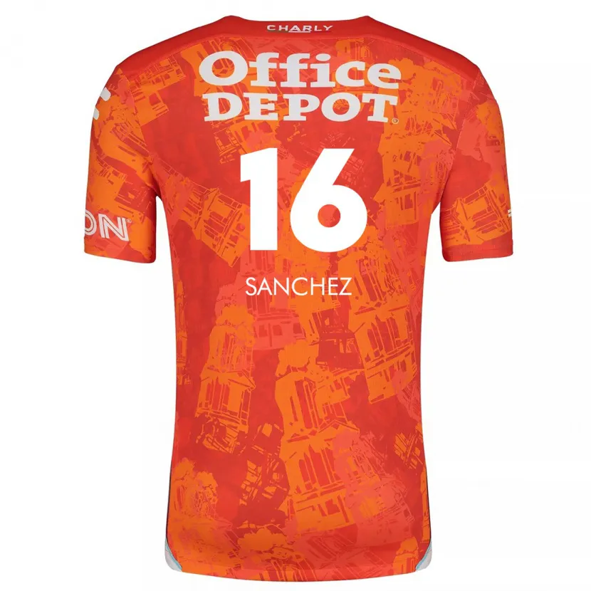 Danxen Män Vanessa Sánchez #16 Orange Vit Bortatröja Matchtröjor 2024/25 Tröjor T-Tröja
