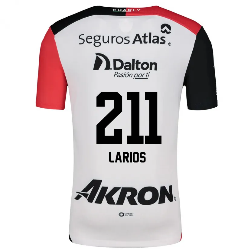 Danxen Män Israel Larios #211 Vit Röd Svart Bortatröja Matchtröjor 2024/25 Tröjor T-Tröja