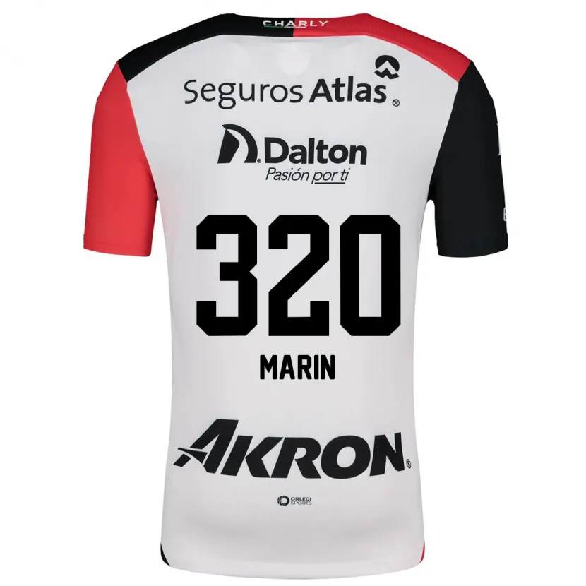 Danxen Män Donato Marín #320 Vit Röd Svart Bortatröja Matchtröjor 2024/25 Tröjor T-Tröja
