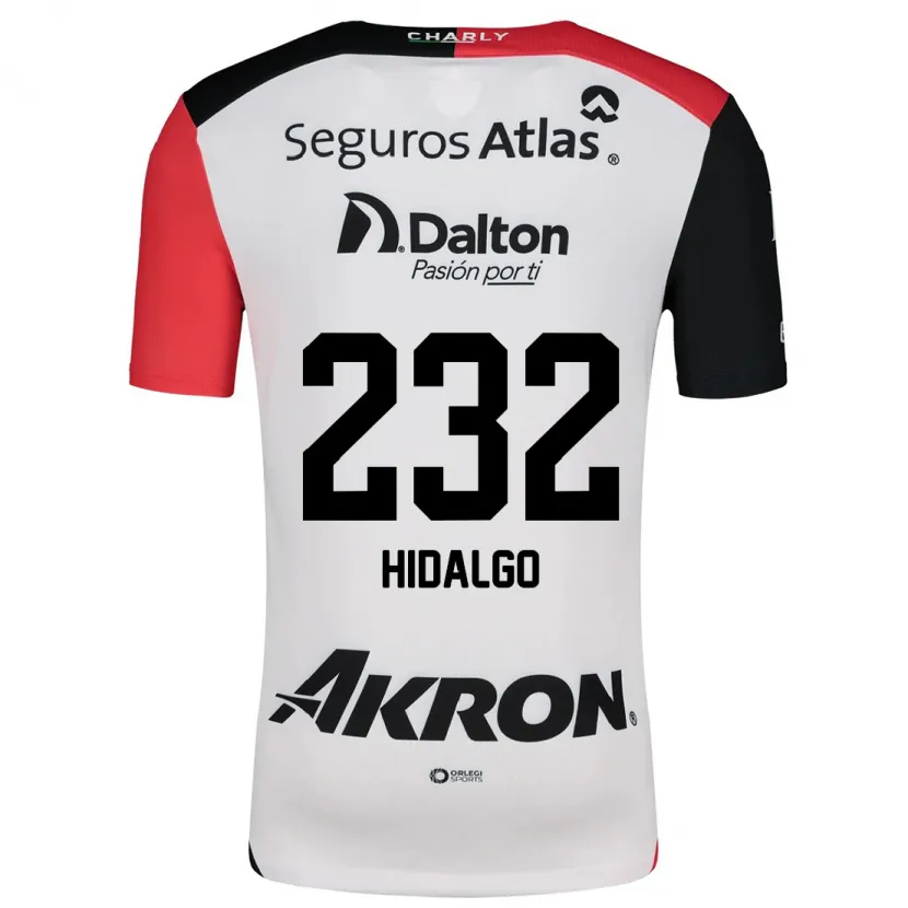 Danxen Män Óscar Hidalgo #232 Vit Röd Svart Bortatröja Matchtröjor 2024/25 Tröjor T-Tröja