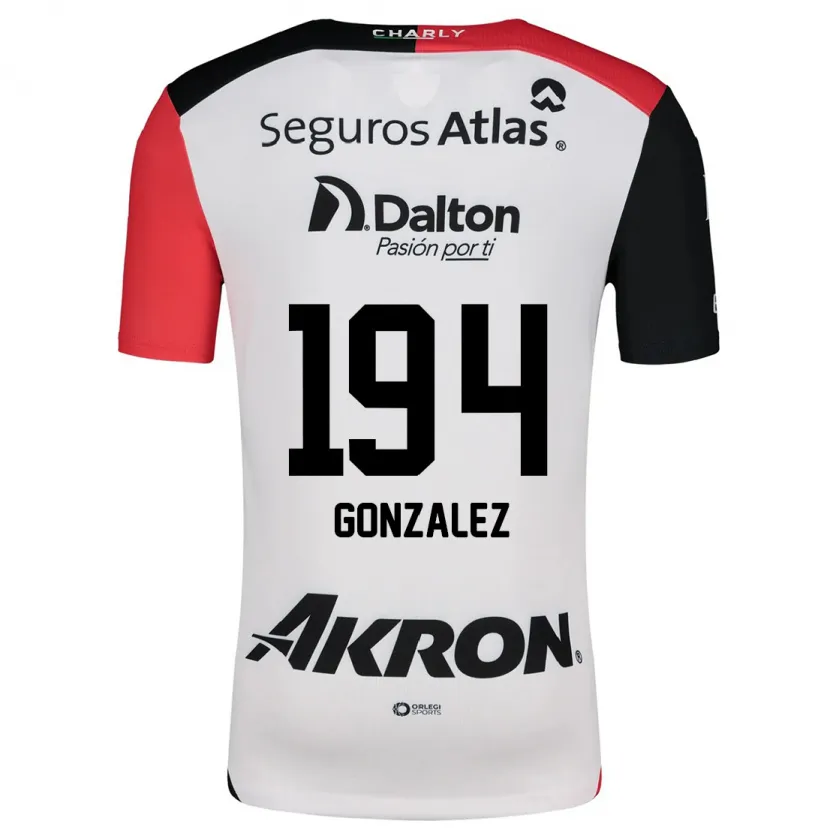 Danxen Män Andrés González #194 Vit Röd Svart Bortatröja Matchtröjor 2024/25 Tröjor T-Tröja