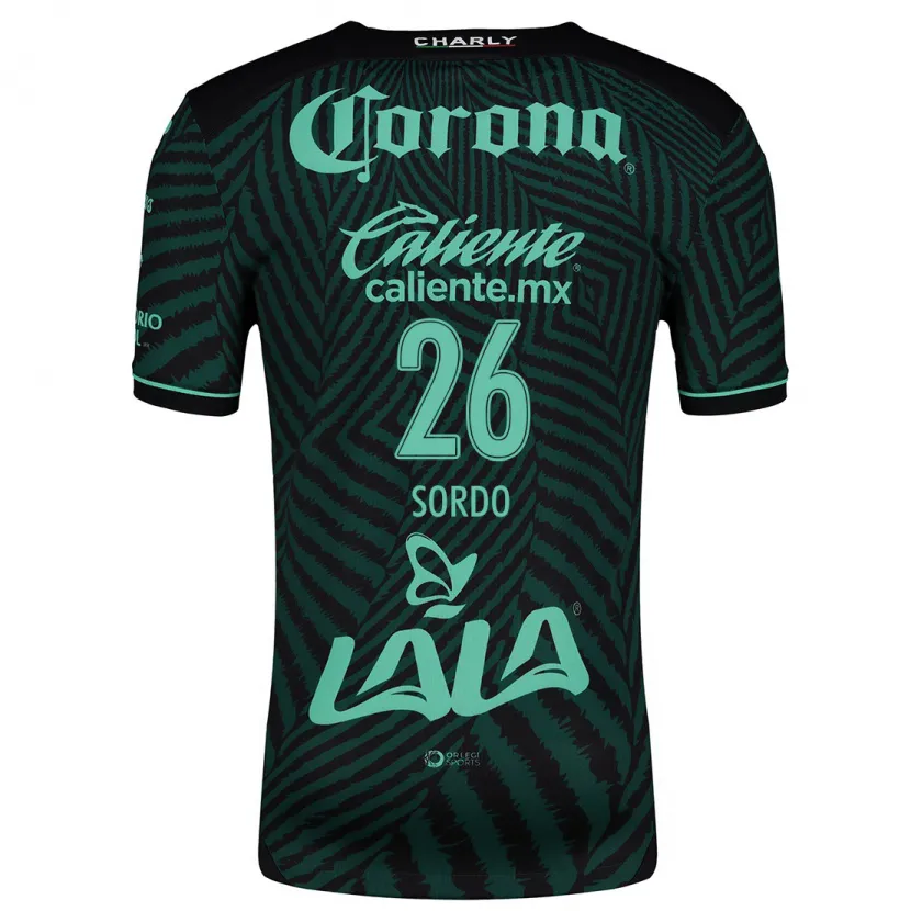 Danxen Män Ramiro Sordo #26 Svart Grön Bortatröja Matchtröjor 2024/25 Tröjor T-Tröja