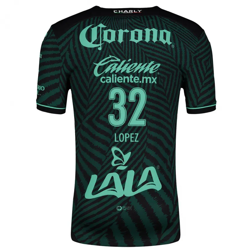 Danxen Män Raúl López #32 Svart Grön Bortatröja Matchtröjor 2024/25 Tröjor T-Tröja