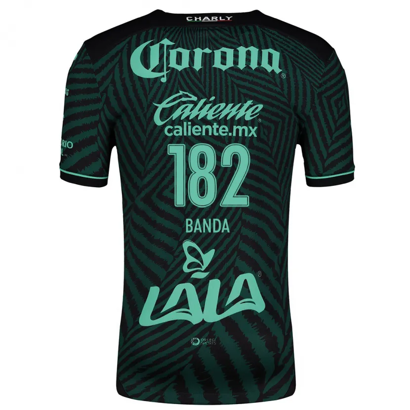 Danxen Män Iker Banda #182 Svart Grön Bortatröja Matchtröjor 2024/25 Tröjor T-Tröja