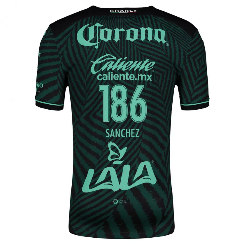 Danxen Män David Sánchez #186 Svart Grön Bortatröja Matchtröjor 2024/25 Tröjor T-Tröja