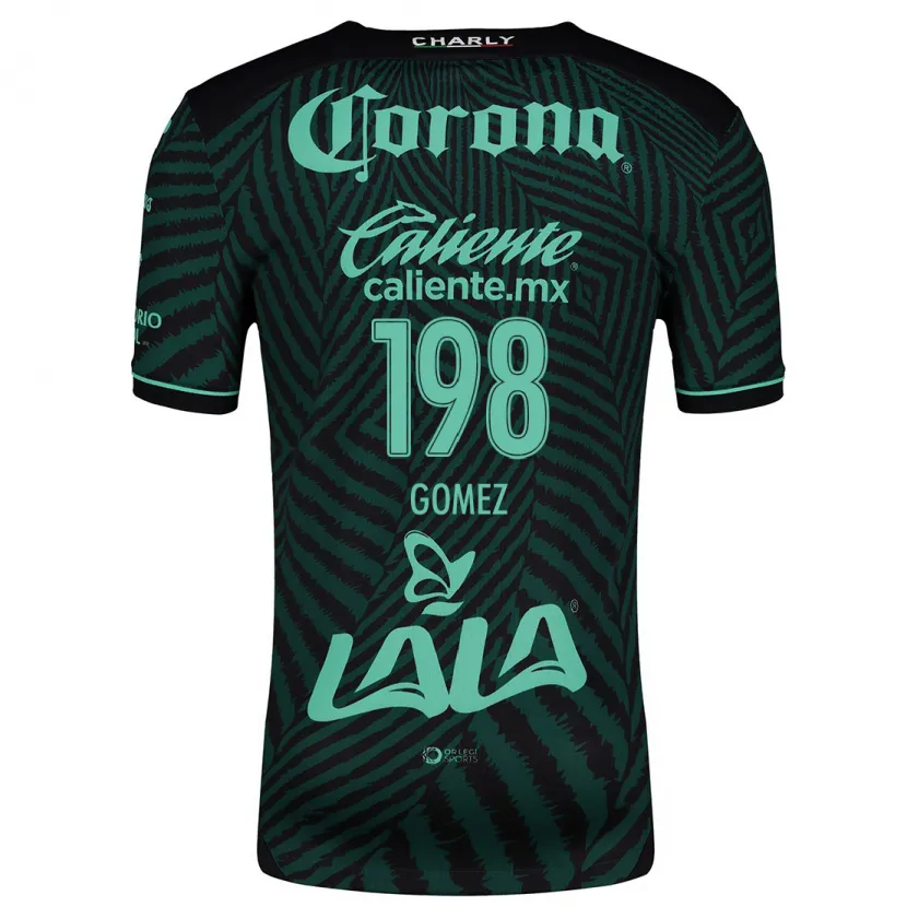 Danxen Män Isaác Gómez #198 Svart Grön Bortatröja Matchtröjor 2024/25 Tröjor T-Tröja