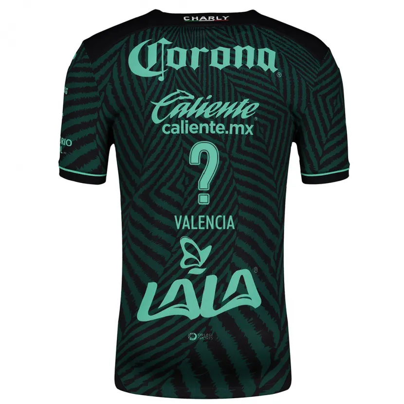 Danxen Män Álex Valencia #0 Svart Grön Bortatröja Matchtröjor 2024/25 Tröjor T-Tröja