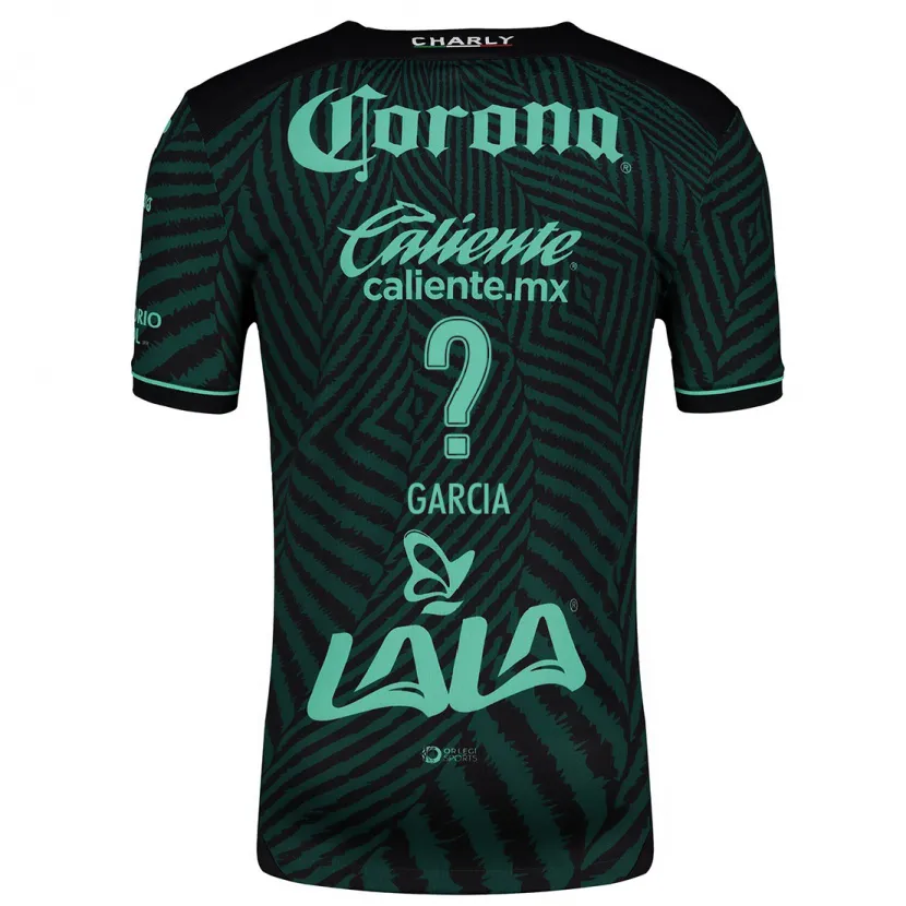 Danxen Män Kevin García #0 Svart Grön Bortatröja Matchtröjor 2024/25 Tröjor T-Tröja