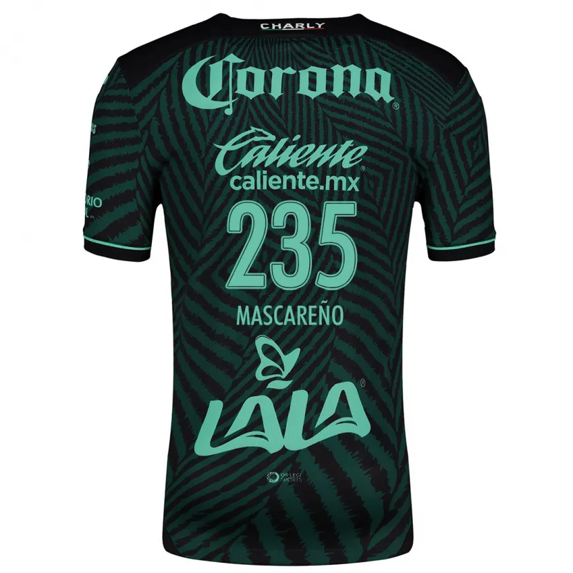 Danxen Män Luis Mascareño #235 Svart Grön Bortatröja Matchtröjor 2024/25 Tröjor T-Tröja