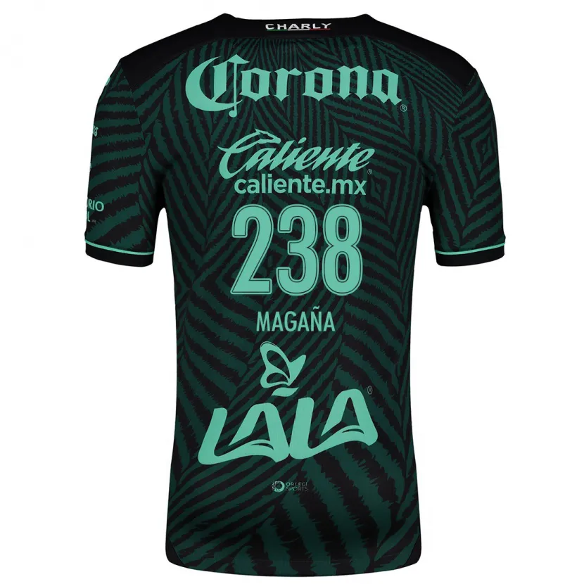 Danxen Män Emilio Magaña #238 Svart Grön Bortatröja Matchtröjor 2024/25 Tröjor T-Tröja