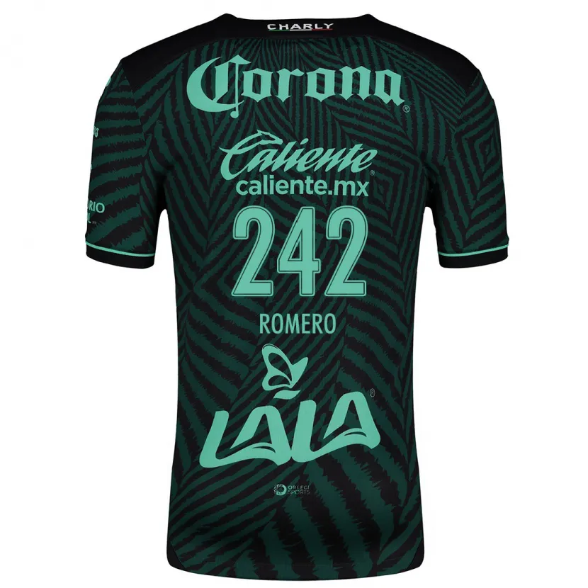 Danxen Män Ángel Romero #242 Svart Grön Bortatröja Matchtröjor 2024/25 Tröjor T-Tröja