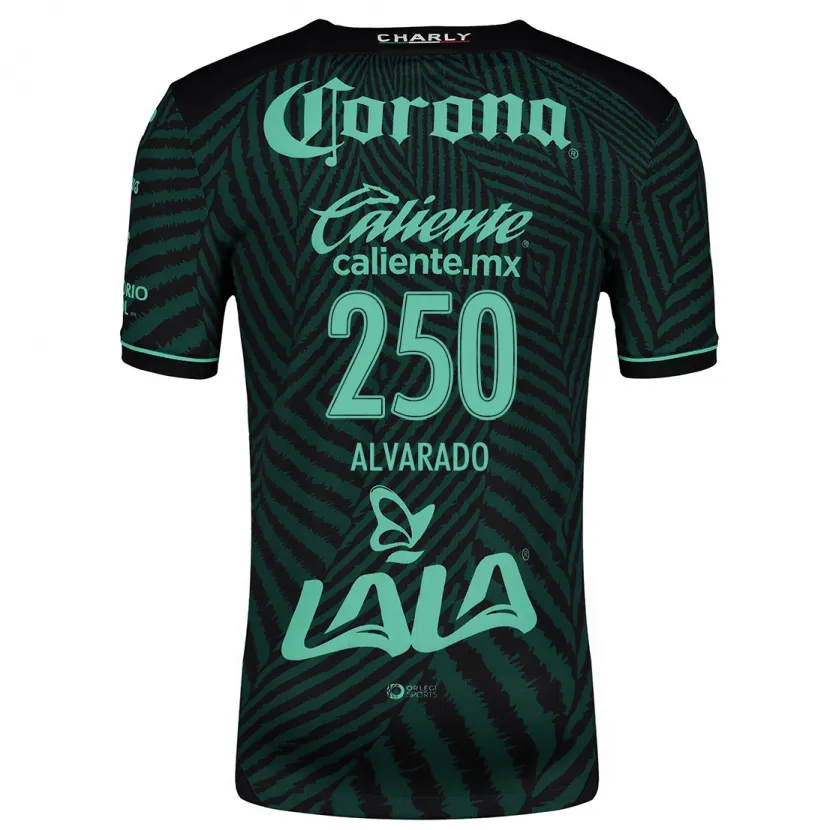 Danxen Män Edwin Alvarado #250 Svart Grön Bortatröja Matchtröjor 2024/25 Tröjor T-Tröja