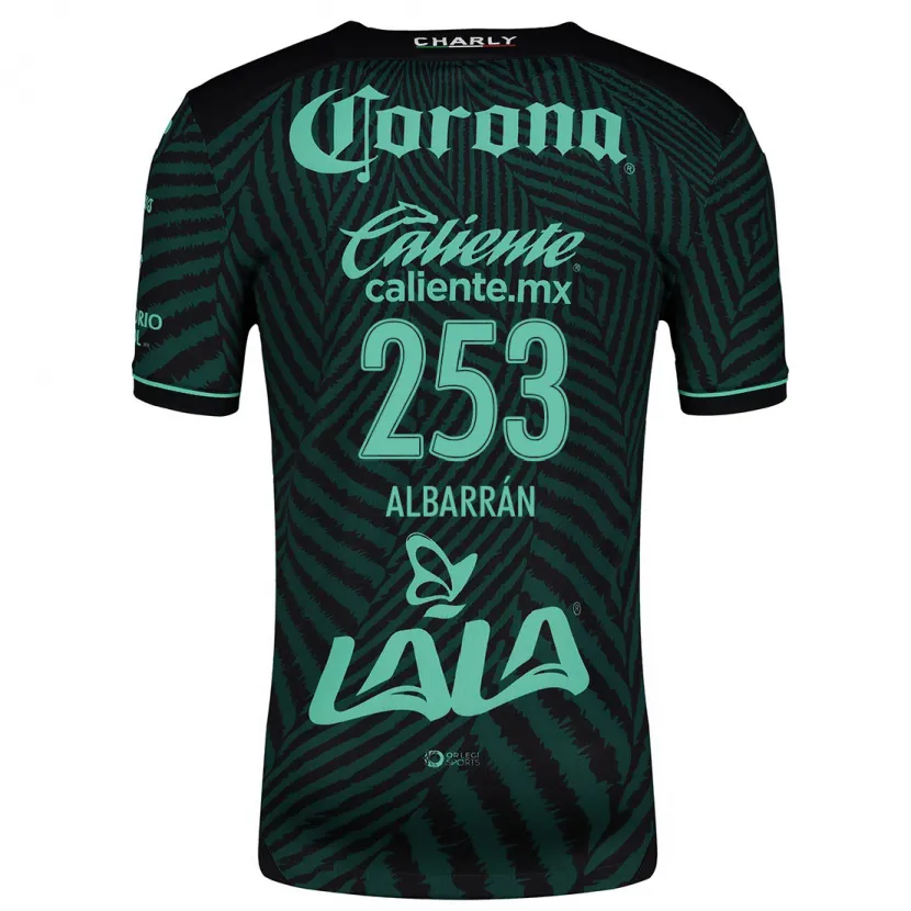 Danxen Män Rodrigo Albarrán #253 Svart Grön Bortatröja Matchtröjor 2024/25 Tröjor T-Tröja