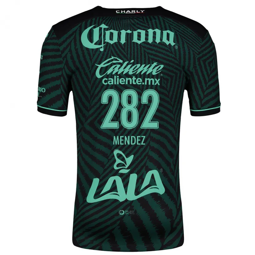 Danxen Män José Méndez #282 Svart Grön Bortatröja Matchtröjor 2024/25 Tröjor T-Tröja