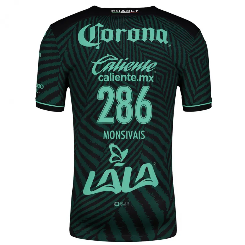 Danxen Män Giovani Monsivais #286 Svart Grön Bortatröja Matchtröjor 2024/25 Tröjor T-Tröja