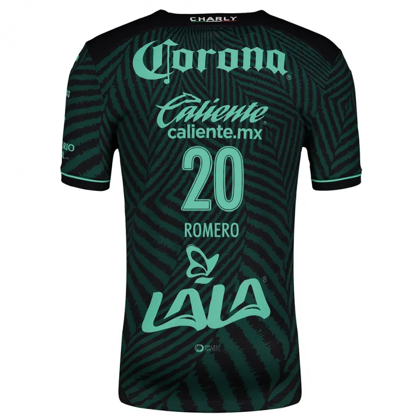 Danxen Män Lia Romero #20 Svart Grön Bortatröja Matchtröjor 2024/25 Tröjor T-Tröja