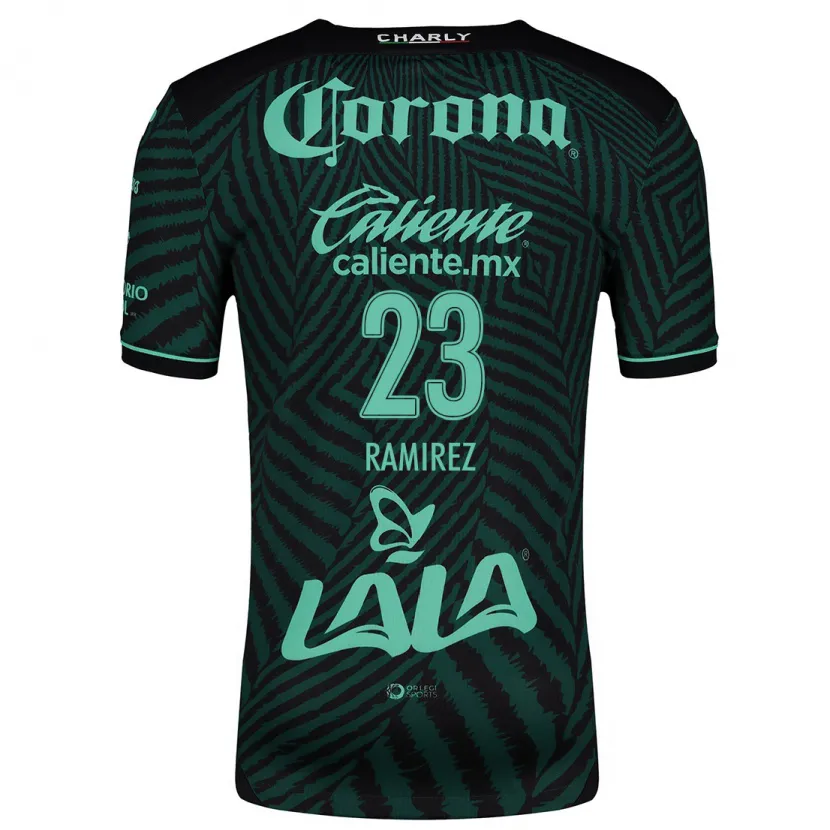 Danxen Män Alexxandra Ramírez #23 Svart Grön Bortatröja Matchtröjor 2024/25 Tröjor T-Tröja