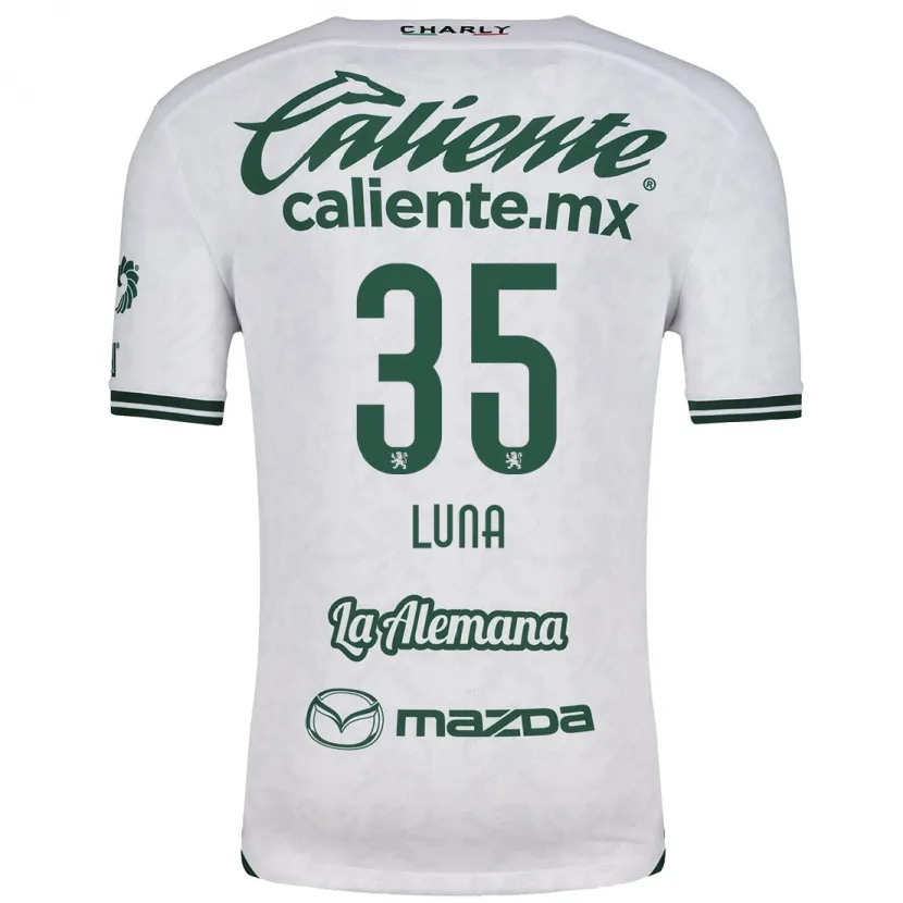 Danxen Män Diego Luna #35 Vit Grön Bortatröja Matchtröjor 2024/25 Tröjor T-Tröja