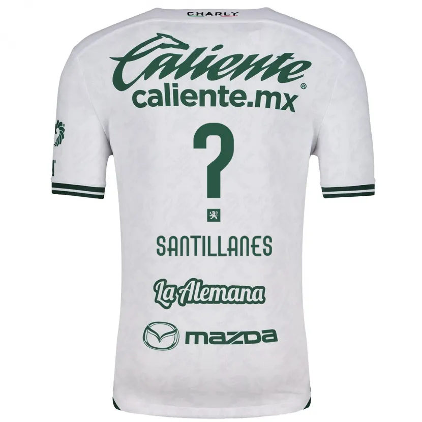 Danxen Män Antonio Santillanes #0 Vit Grön Bortatröja Matchtröjor 2024/25 Tröjor T-Tröja