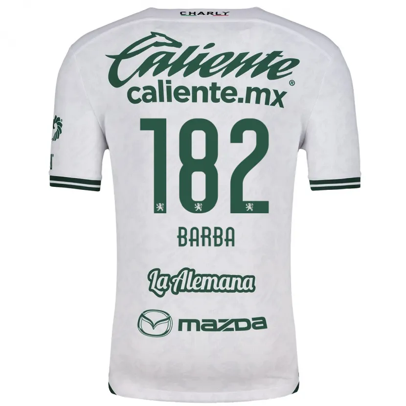 Danxen Män Austin Barba #182 Vit Grön Bortatröja Matchtröjor 2024/25 Tröjor T-Tröja