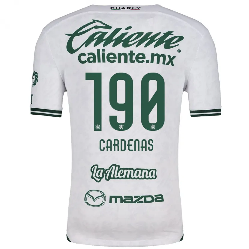 Danxen Män Emilio Cárdenas #190 Vit Grön Bortatröja Matchtröjor 2024/25 Tröjor T-Tröja