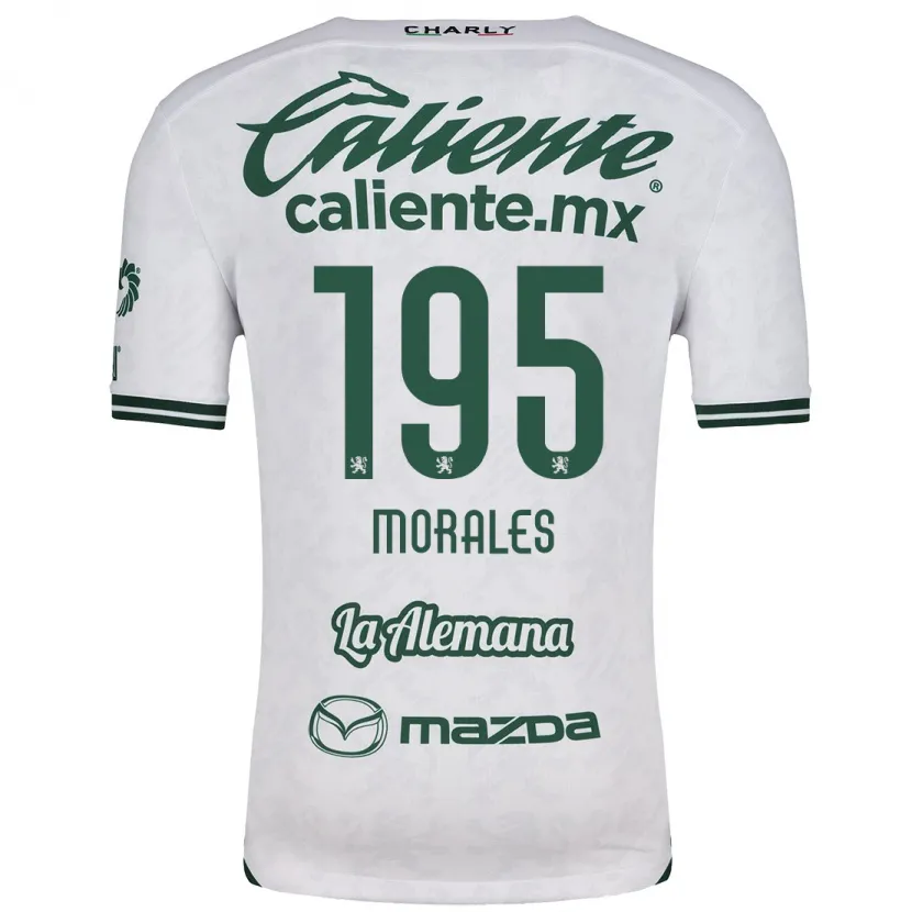Danxen Män Daniel Morales #195 Vit Grön Bortatröja Matchtröjor 2024/25 Tröjor T-Tröja