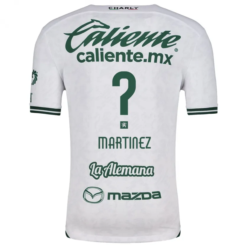 Danxen Män Edson Martínez #0 Vit Grön Bortatröja Matchtröjor 2024/25 Tröjor T-Tröja