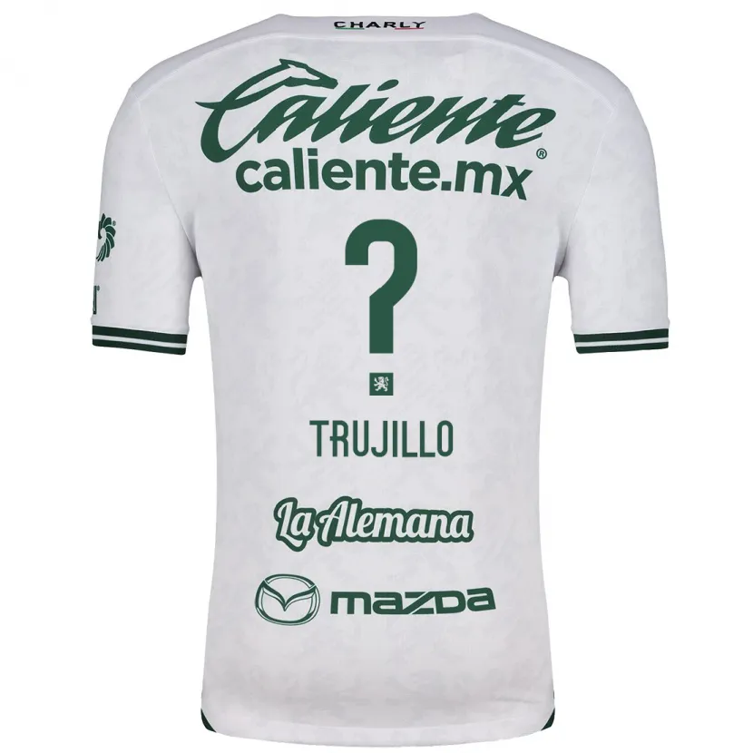 Danxen Män Diego Trujillo #0 Vit Grön Bortatröja Matchtröjor 2024/25 Tröjor T-Tröja