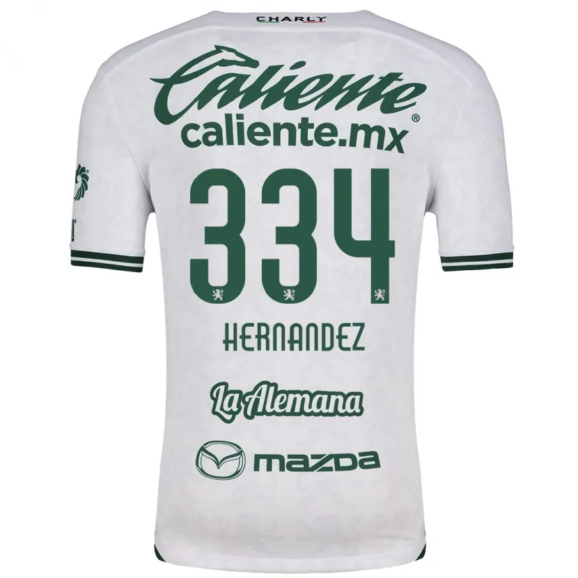 Danxen Män Alan Hernández #334 Vit Grön Bortatröja Matchtröjor 2024/25 Tröjor T-Tröja