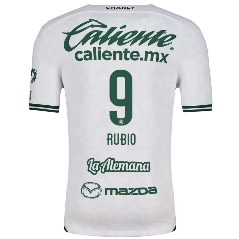 Danxen Män Brian Rubio #9 Vit Grön Bortatröja Matchtröjor 2024/25 Tröjor T-Tröja