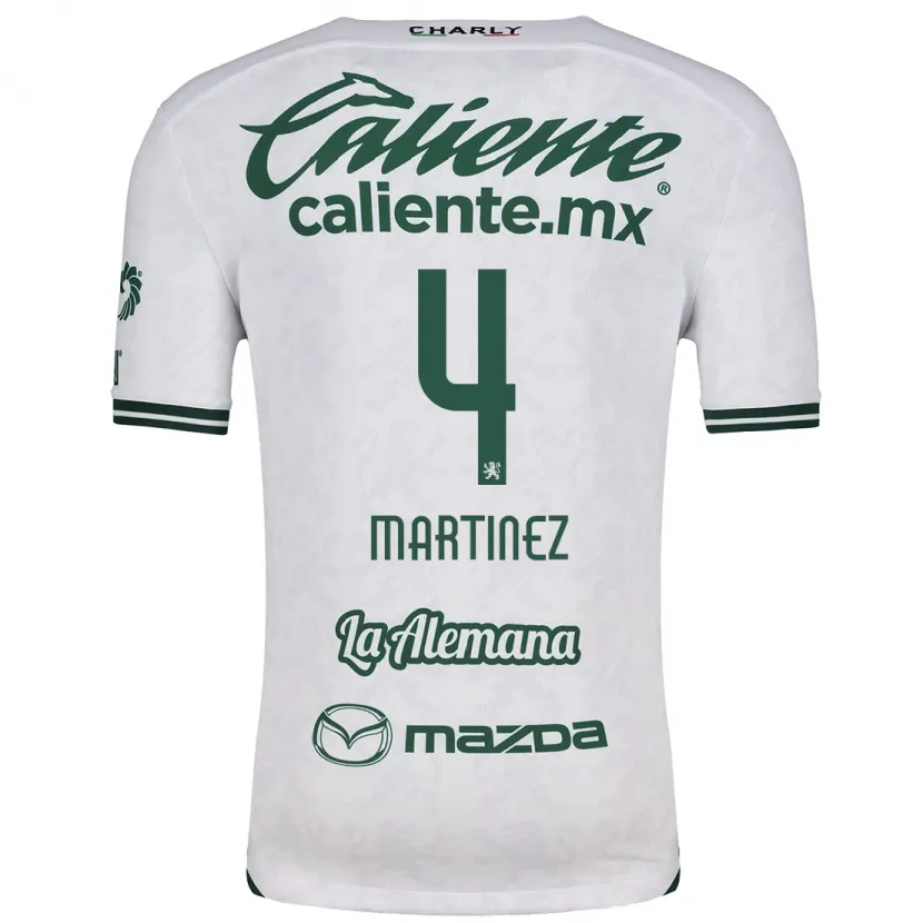 Danxen Män Mitzi Martínez #4 Vit Grön Bortatröja Matchtröjor 2024/25 Tröjor T-Tröja