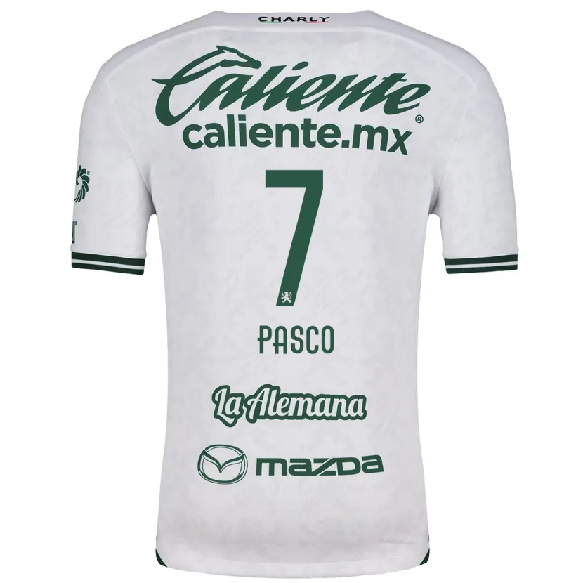 Danxen Män Madeleine Pasco #7 Vit Grön Bortatröja Matchtröjor 2024/25 Tröjor T-Tröja