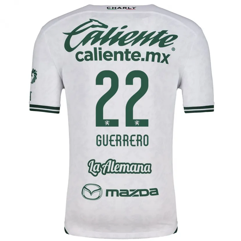 Danxen Män África Guerrero #22 Vit Grön Bortatröja Matchtröjor 2024/25 Tröjor T-Tröja