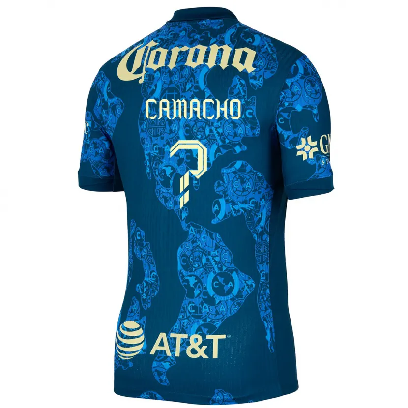 Danxen Män Jorge Camacho #0 Blå Gul Bortatröja Matchtröjor 2024/25 Tröjor T-Tröja