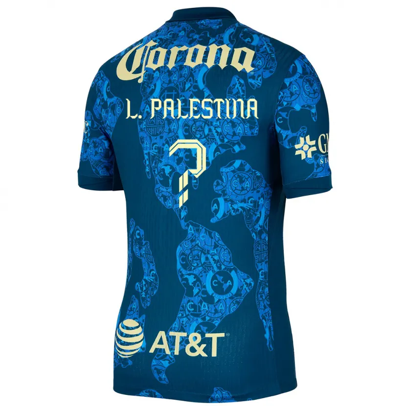 Danxen Män Leonardo Palestina #0 Blå Gul Bortatröja Matchtröjor 2024/25 Tröjor T-Tröja