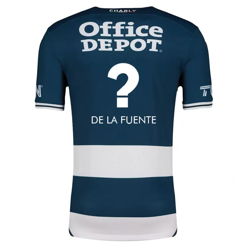 Danxen Kvinnor Paulino De La Fuente #0 Blå Vit Hemmatröja Matchtröjor 2024/25 Tröjor T-Tröja