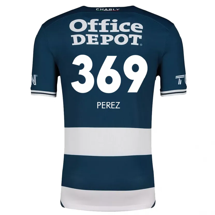 Danxen Kvinnor Santiago Pérez #369 Blå Vit Hemmatröja Matchtröjor 2024/25 Tröjor T-Tröja