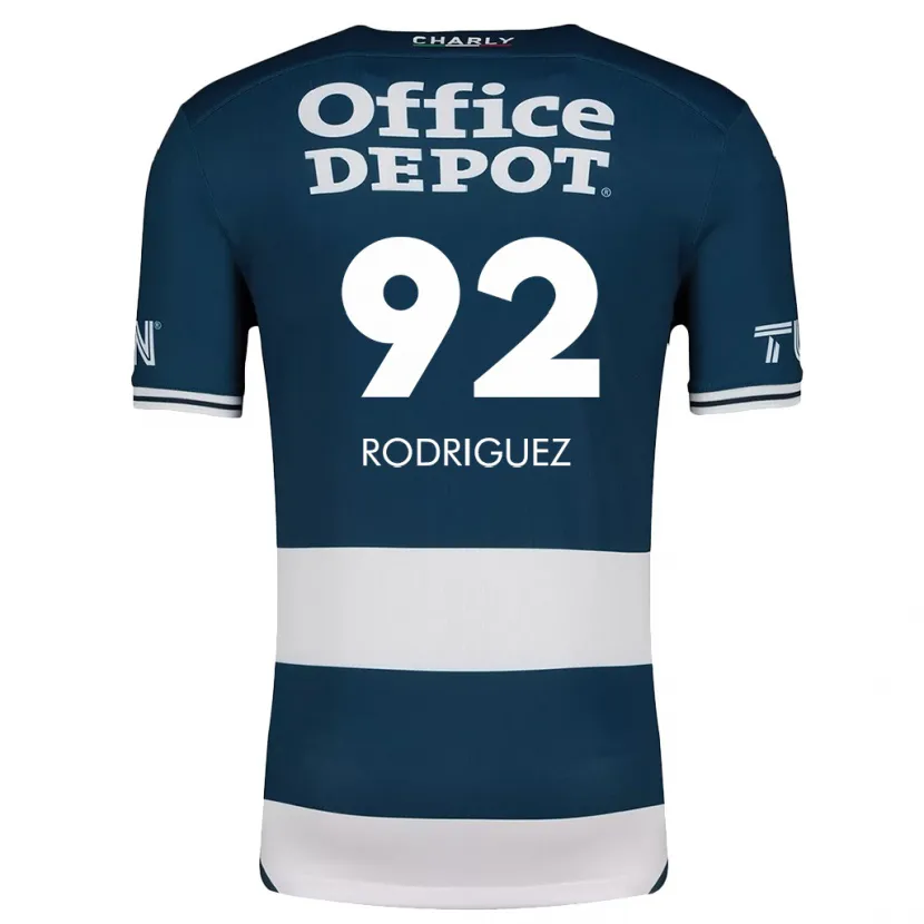 Danxen Kvinnor Sergio Rodríguez #92 Blå Vit Hemmatröja Matchtröjor 2024/25 Tröjor T-Tröja