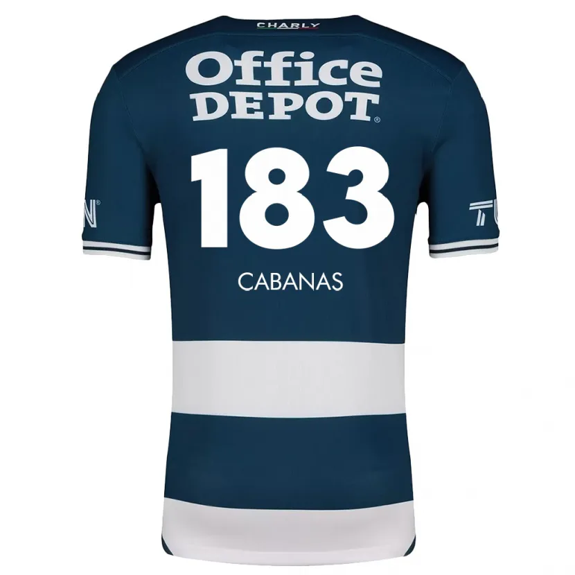 Danxen Kvinnor Mauricio Cabañas #183 Blå Vit Hemmatröja Matchtröjor 2024/25 Tröjor T-Tröja