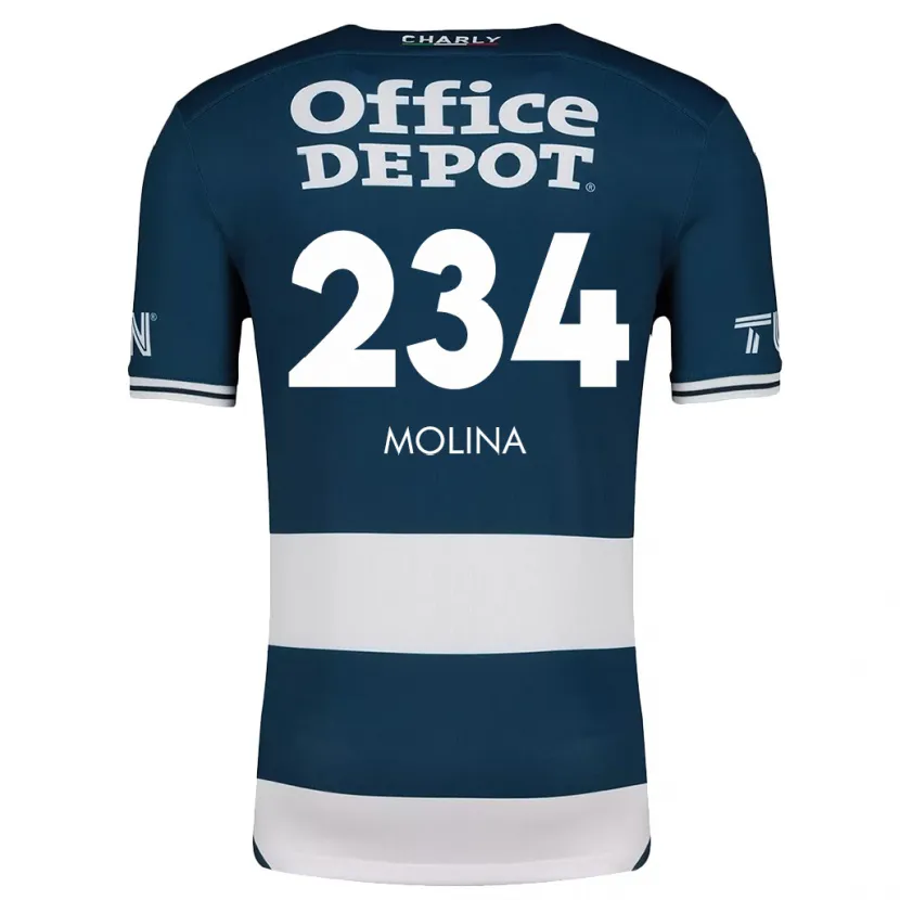 Danxen Kvinnor Yoshimar Molina #234 Blå Vit Hemmatröja Matchtröjor 2024/25 Tröjor T-Tröja