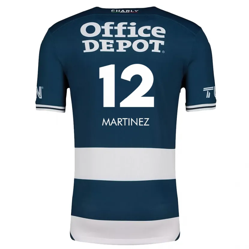 Danxen Kvinnor Sofía Martínez #12 Blå Vit Hemmatröja Matchtröjor 2024/25 Tröjor T-Tröja