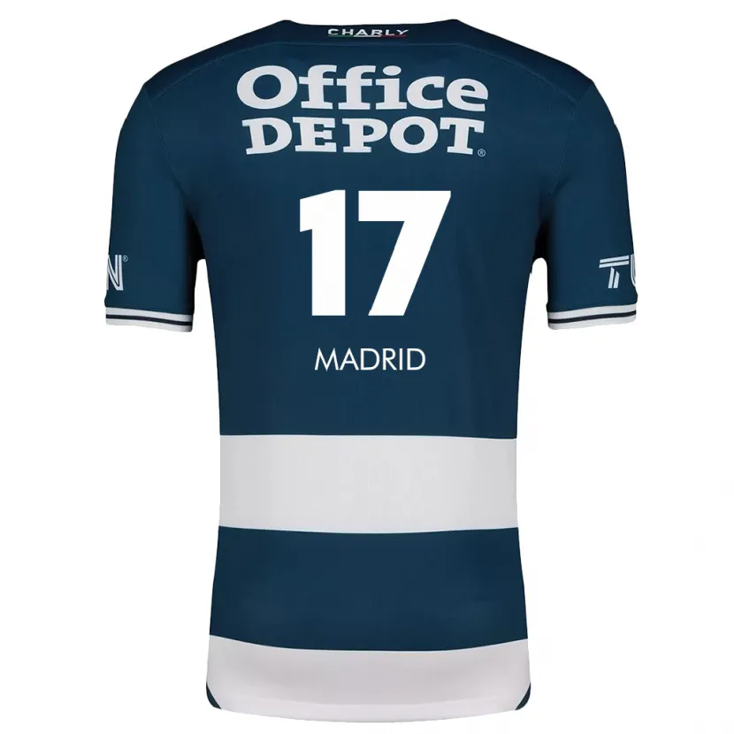 Danxen Kvinnor Yanín Madrid #17 Blå Vit Hemmatröja Matchtröjor 2024/25 Tröjor T-Tröja