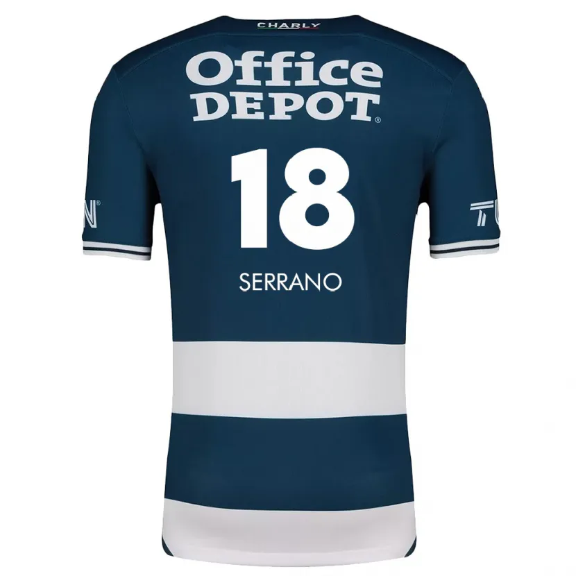 Danxen Kvinnor Blanky Serrano #18 Blå Vit Hemmatröja Matchtröjor 2024/25 Tröjor T-Tröja