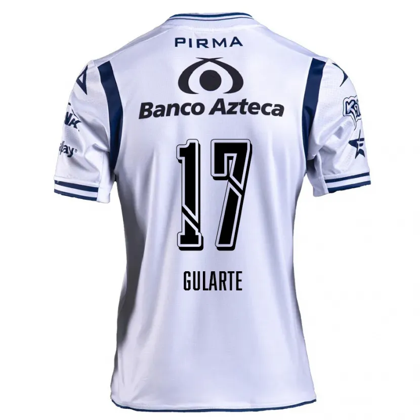 Danxen Kvinnor Emanuel Gularte #17 Vit Marinblå Hemmatröja Matchtröjor 2024/25 Tröjor T-Tröja