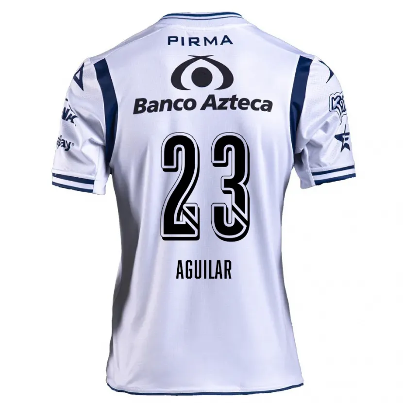 Danxen Kvinnor Daniel Aguilar #23 Vit Marinblå Hemmatröja Matchtröjor 2024/25 Tröjor T-Tröja